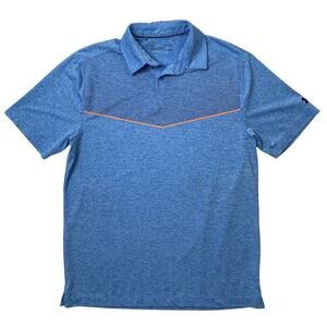 Under Armour Shirt Mens M Medium Water Blue Loose HeatGear CoolSwitch Golf Polo